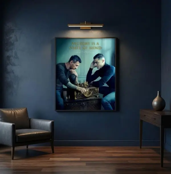 Victory Is A State Of Mind - Messi vs Ronaldo Frame - Gift4u.Pk