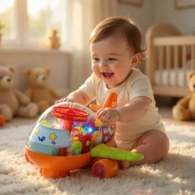 Musical Gear Airplane Toy For Kids