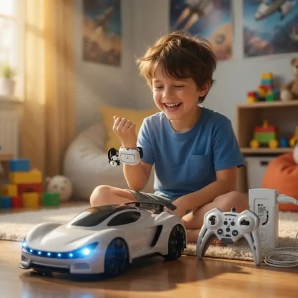 RC Smart EV Car With RGB Lights