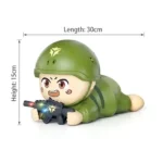 Crawling Baby Soldier With Music and Lights