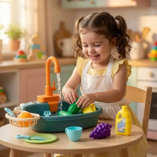 Dishwashing Kitchen Sink Set For Kids