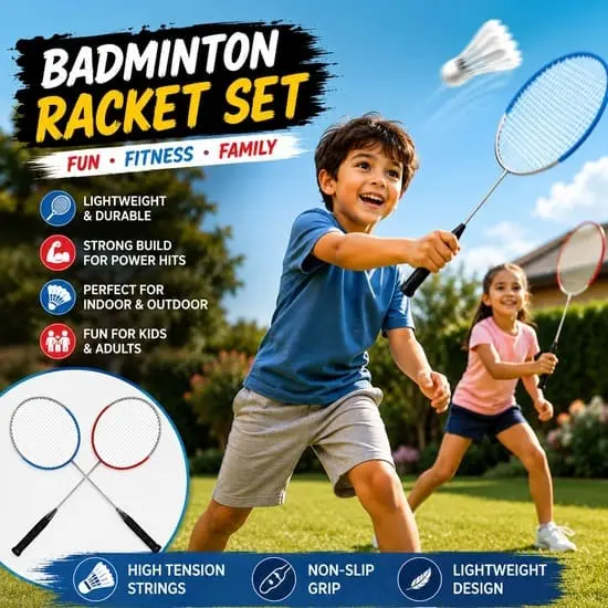 Badminton Racket Set For Kids