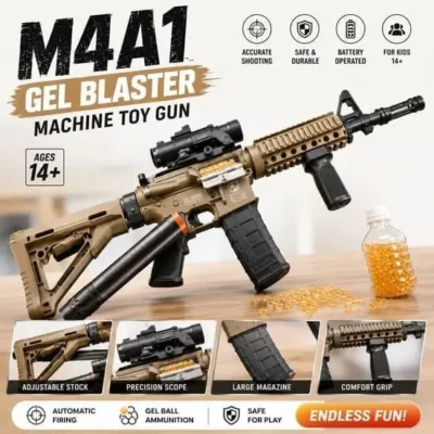 Rechargeable MEGA M4A1 Gel Blaster Gun
