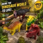 Silicon Dinosaur Figures Set For Kids